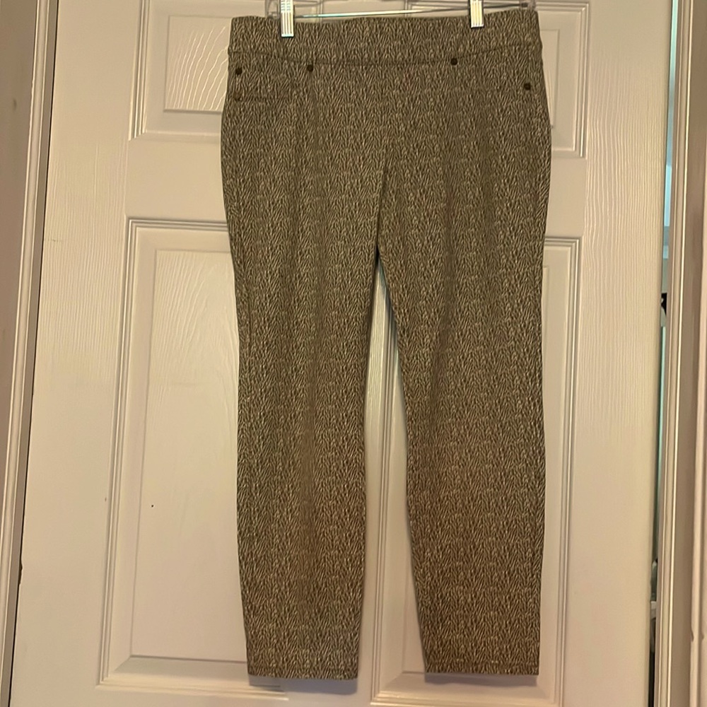 NWOT Tan Print Liverpool Reagan Printed Skinny Pants - size 10P
